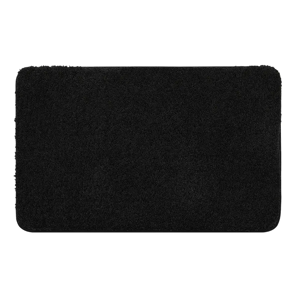 20x32 Black Pattern of Plain Color Luxury Bath Rugs