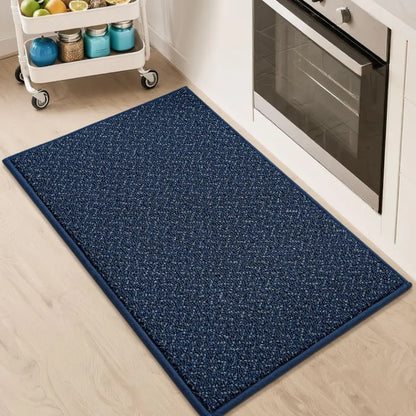 20x32 Blue Chevron Kitchen Rugs