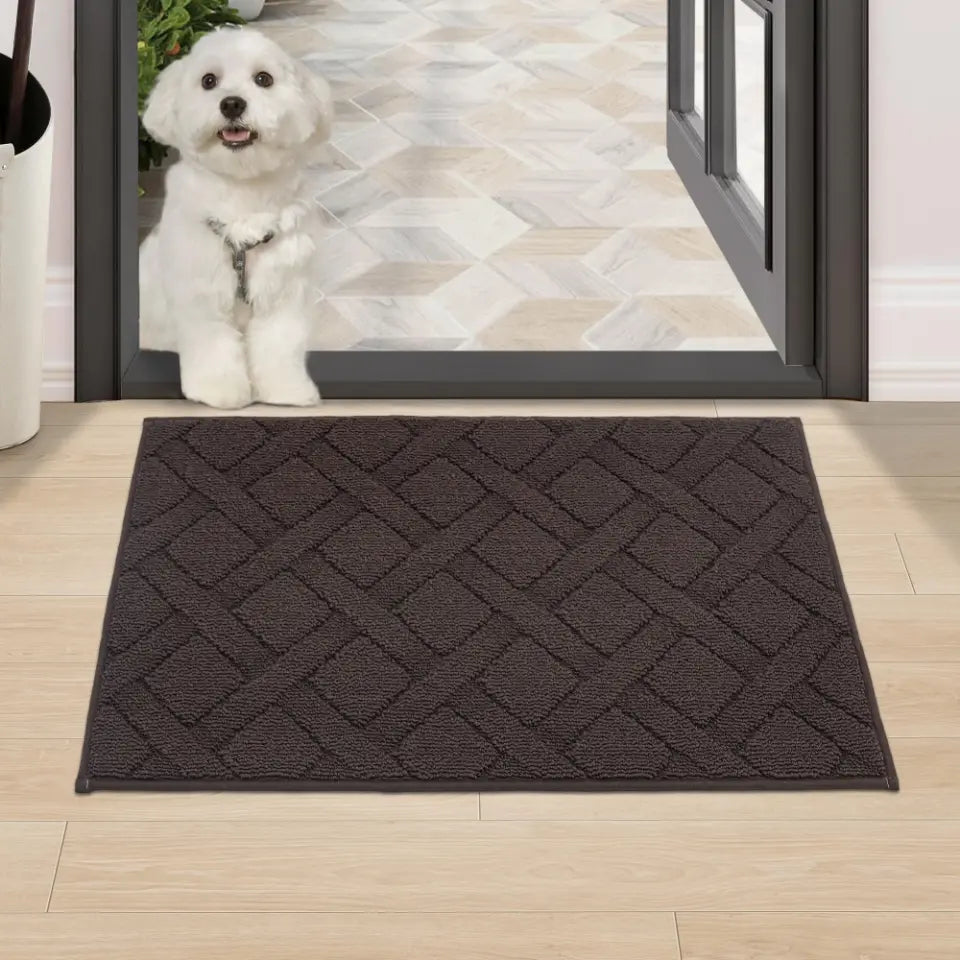 20x32 Brown Classic Pattern Mud Door Mat