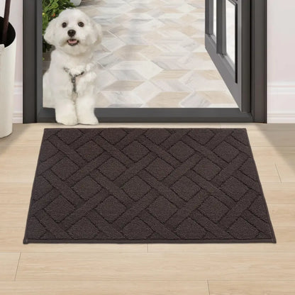 20x32 Brown Classic Pattern Mud Door Mat