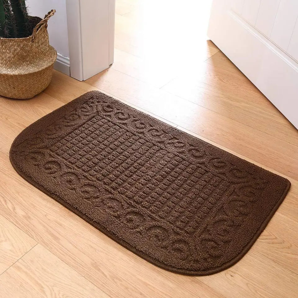 20x32 Brown D Shaped Small Kitchen Rugs
