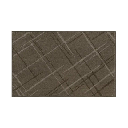 20x32 Brown Pattern of Abstract Buffalo Plaid Doormat
