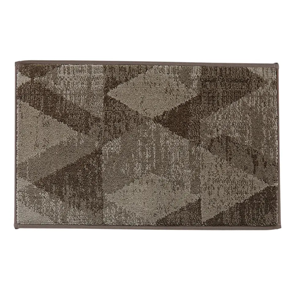 20x32 Brown Pattern of Geometric Abstract Front Door Rugs Inside
