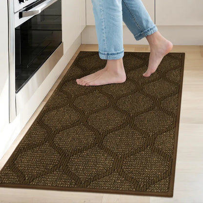 20x32 Brown Plain Trellis Kitchen Floor Mats