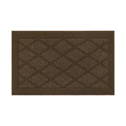 20x32 Dark Brown Pattern of Plain Diamond Door Mats