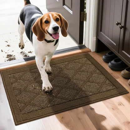 20x32 Dark Brown Plain Diamond Door Mats