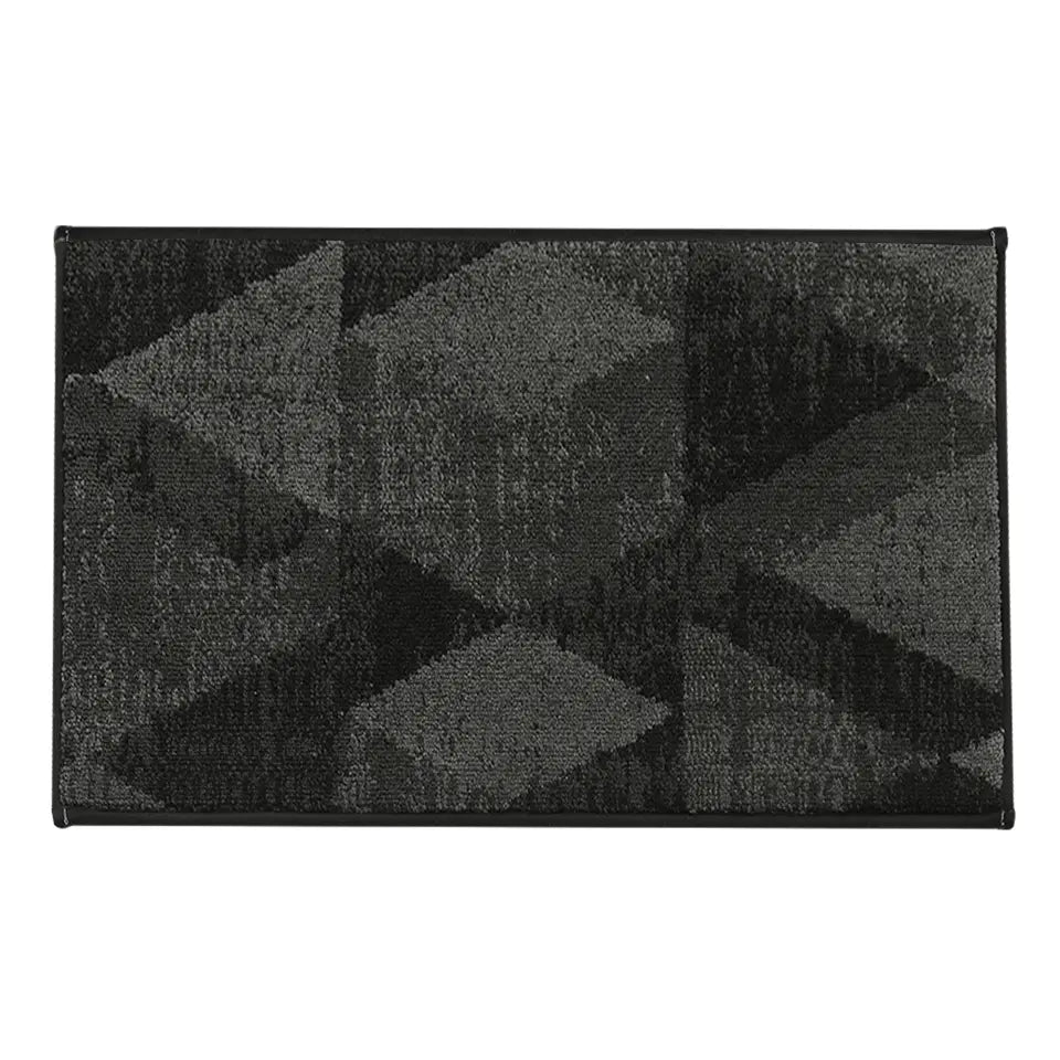 20x32 Dark Grey Pattern of Geometric Abstract Front Door Rugs Inside