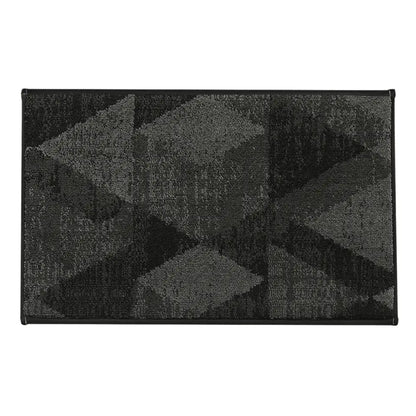 20x32 Dark Grey Pattern of Geometric Abstract Front Door Rugs Inside