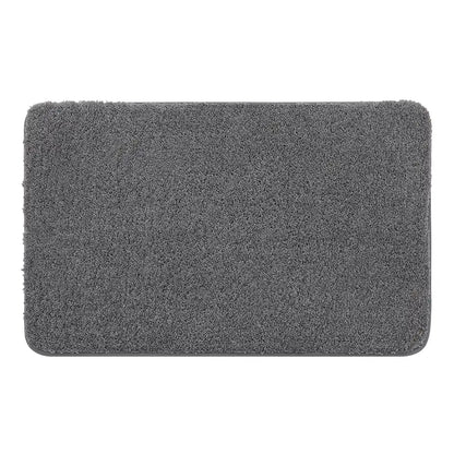 20x32 Dark Grey Pattern of Plain Color Luxury Bath Rugs