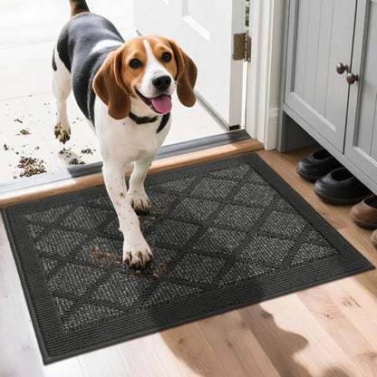 20x32 Dark Grey Plain Diamond Door Mats