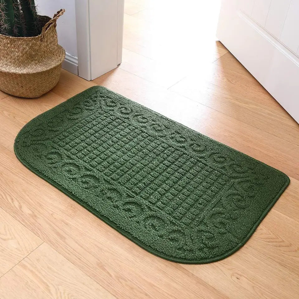20x32 Green D Shaped Small Kitchen Rugs