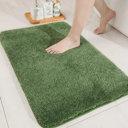 20x32 Green Plain Color Luxury Bath Rugs