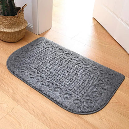 20x32 Grey D Shaped Small Kitchen Rugs
