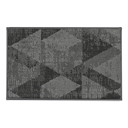 20x32 Grey Pattern of Geometric Abstract Front Door Rugs Inside