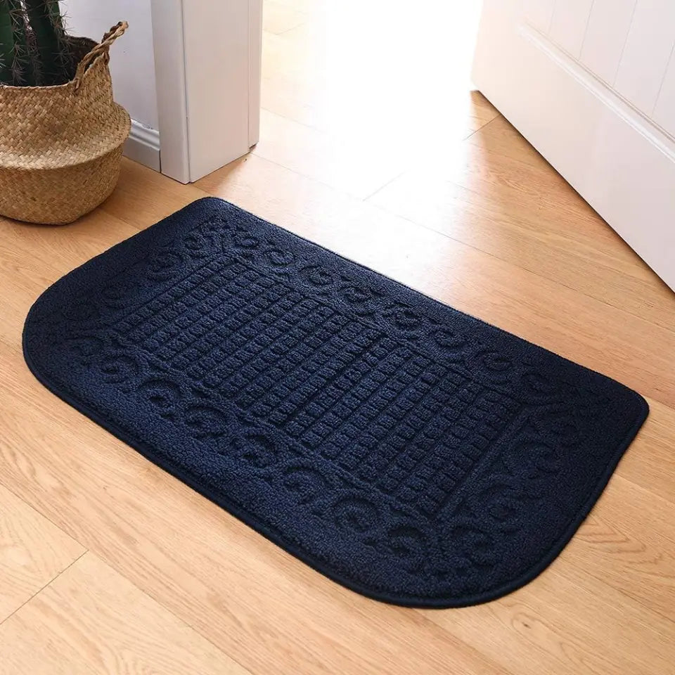 20x32 Navy Blue D Shaped Small Kitchen Rugs