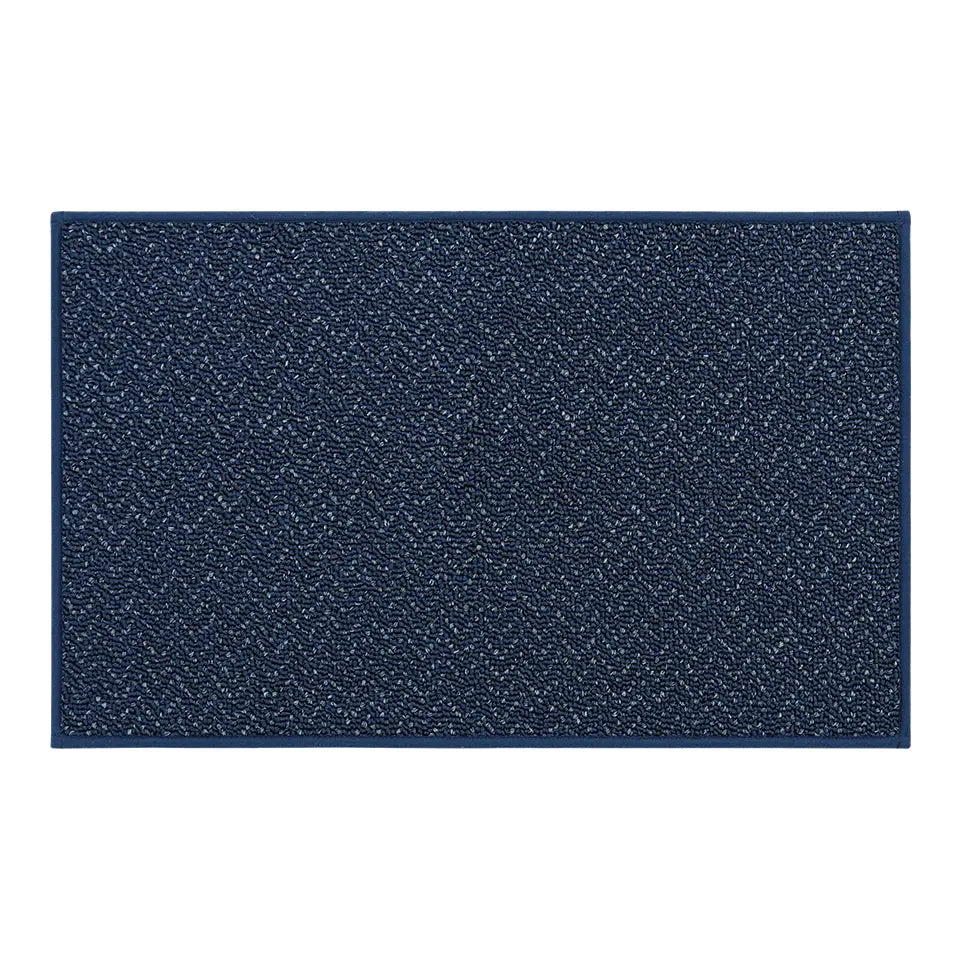 20x32 Navy Blue Pattern of Chevron Door Mats