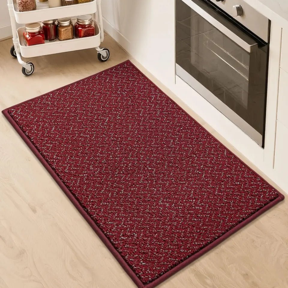 20x32 Red Chevron Kitchen Rugs