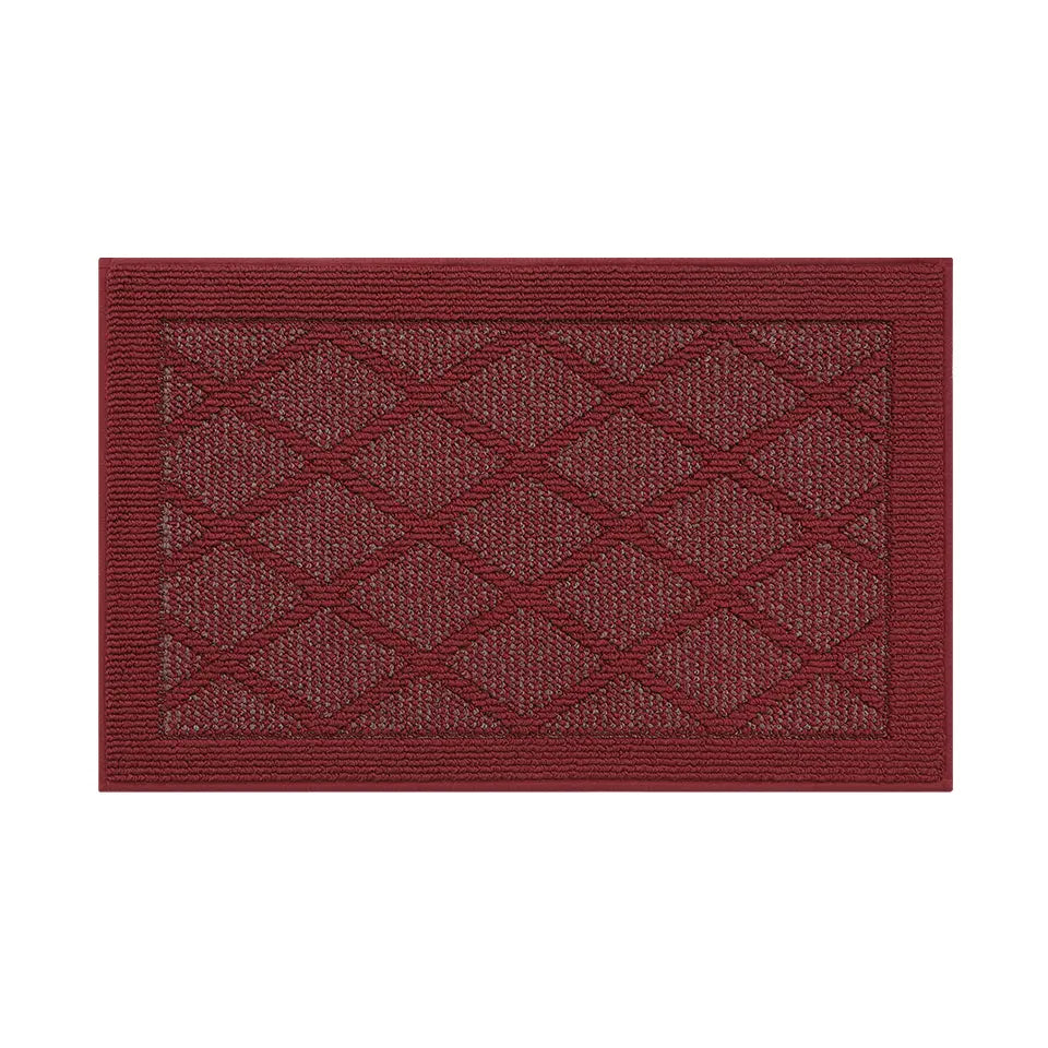20x32 Red Pattern of Plain Diamond Door Mats
