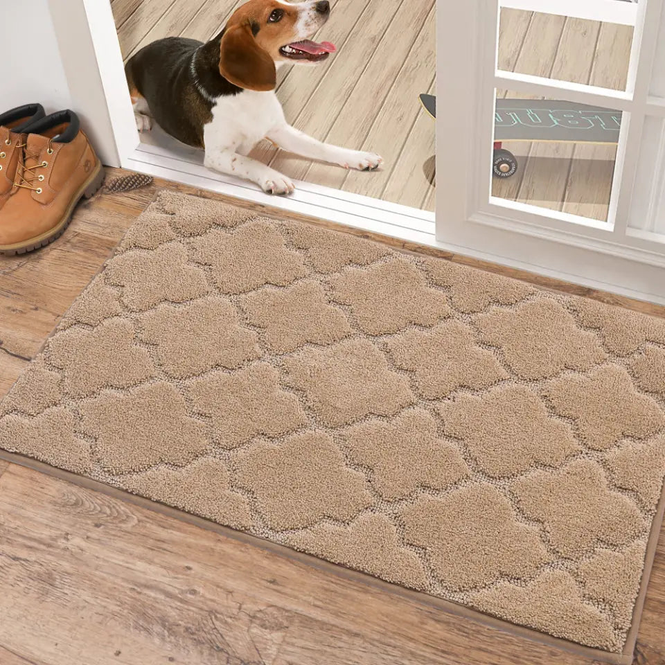 20x32 Small Beige Trellis Door Rug Indoor