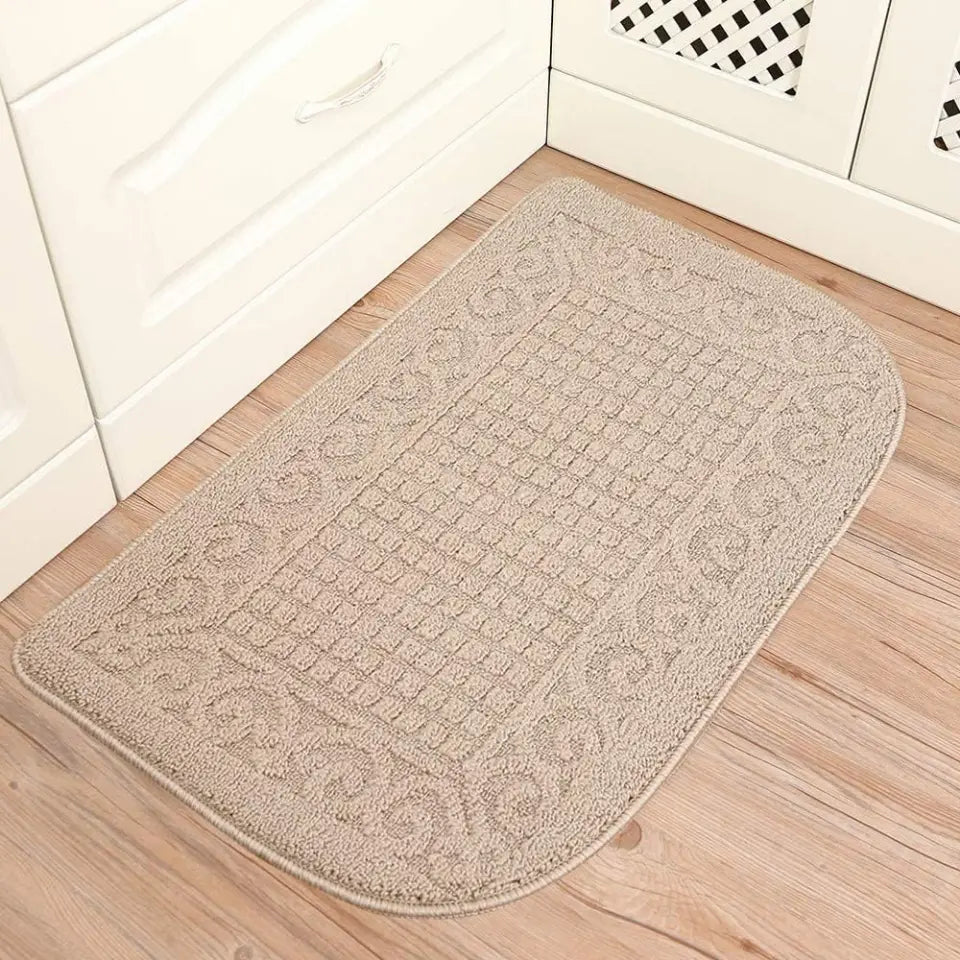 20x39 Beige D Shaped Small Kitchen Rugs