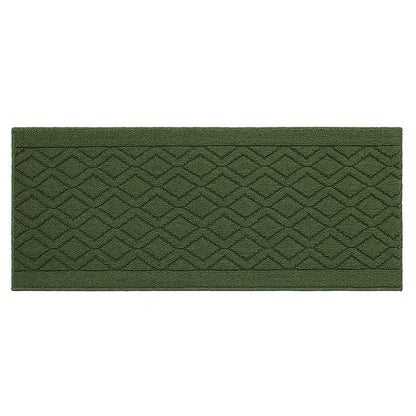 20x48 Green Wave Geometric Kitchen Mat