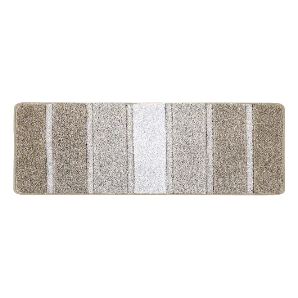 20x59 Beige Pattern of Ombre Square Bathroom Rug