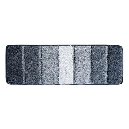 20x59 Dark Blue Pattern of Ombre Square Bathroom Rug