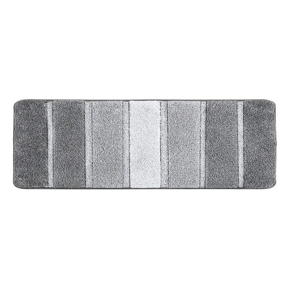 20x59 Grey Pattern of Ombre Square Bathroom Rug