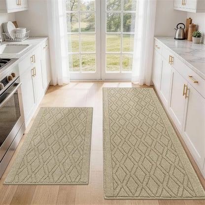 Wave Geometric Kitchen Mat