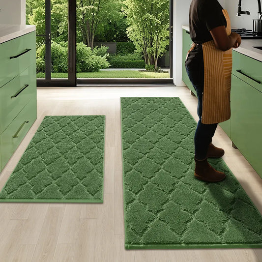 24x35 24x60 Green Cordova Scatter Rugs which Fit a Nature-Style Kitchen