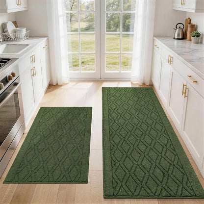 Wave Geometric Kitchen Mat