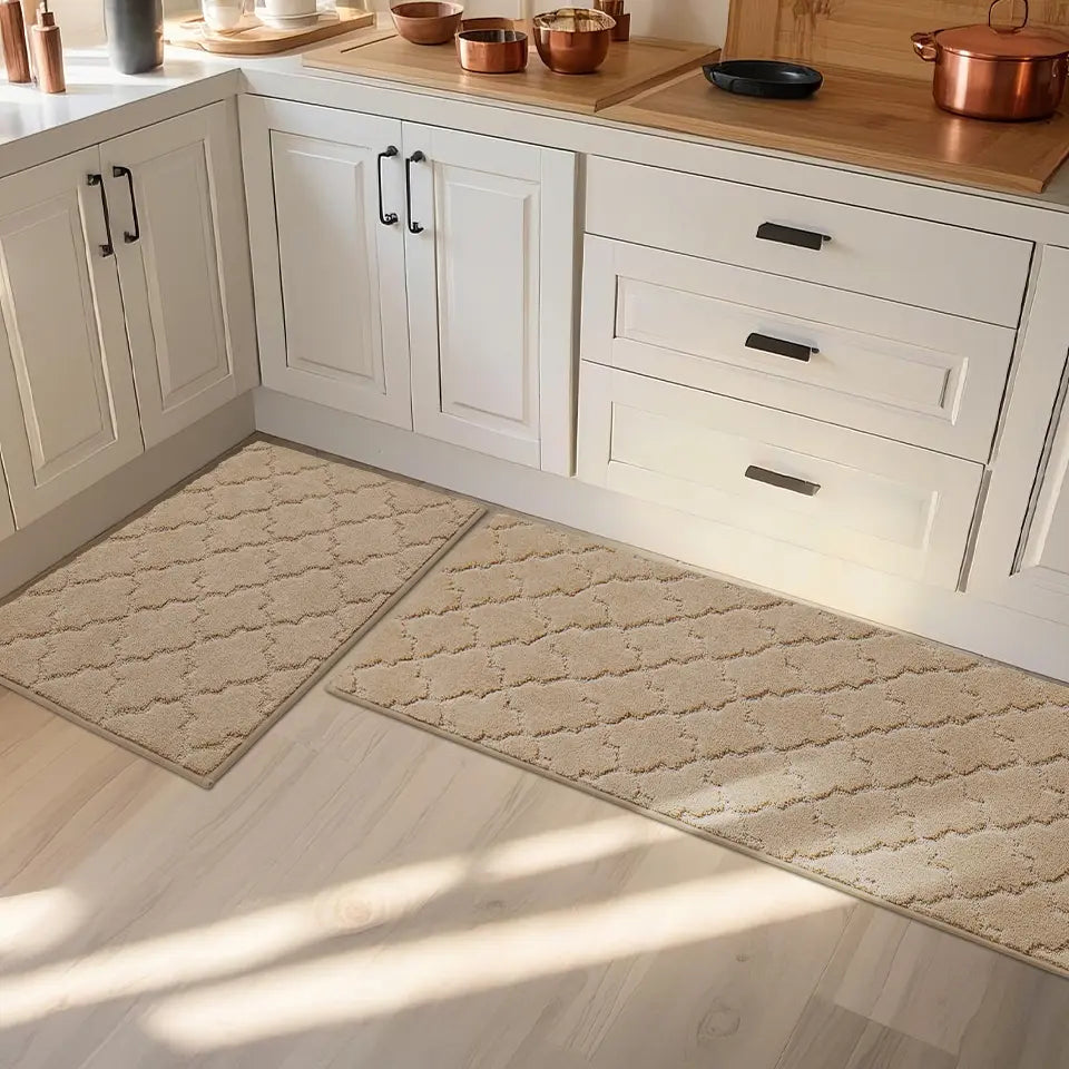 24x35 24x60 Trellis Scatter Rugs Before Kitchen Cabinets