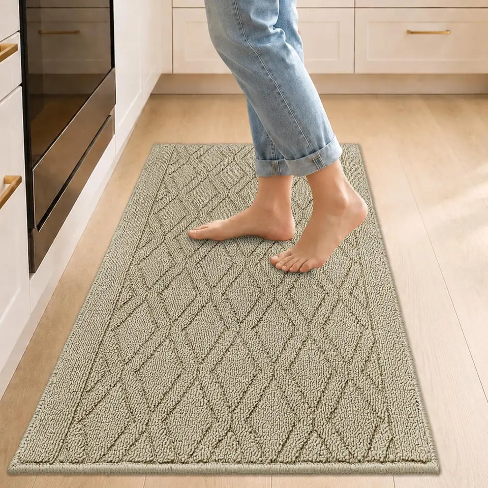 Wave Geometric Kitchen Mat