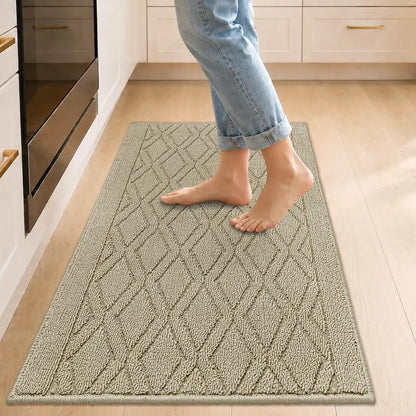 Wave Geometric Kitchen Mat