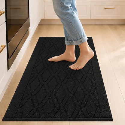 Wave Geometric Kitchen Mat
