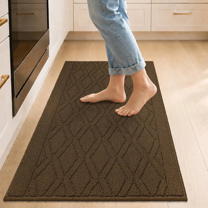Wave Geometric Kitchen Mat