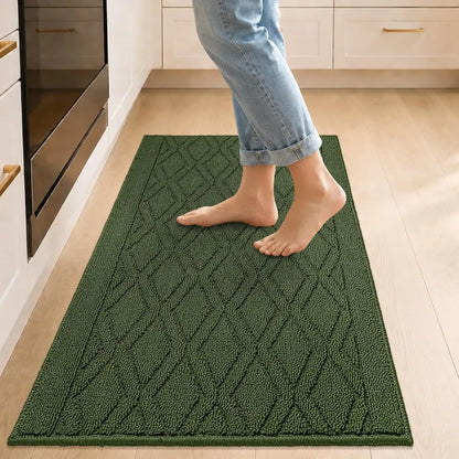Wave Geometric Kitchen Mat