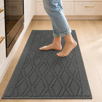 Wave Geometric Kitchen Mat