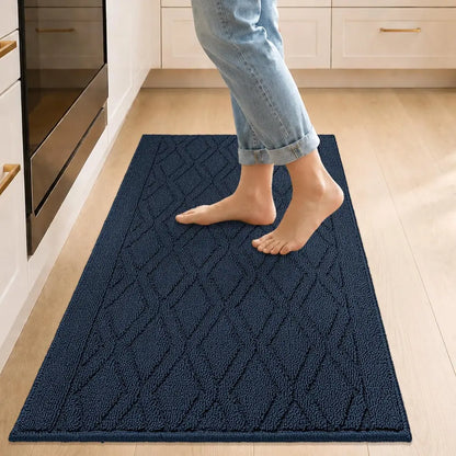 Wave Geometric Kitchen Mat