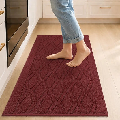 Wave Geometric Kitchen Mat