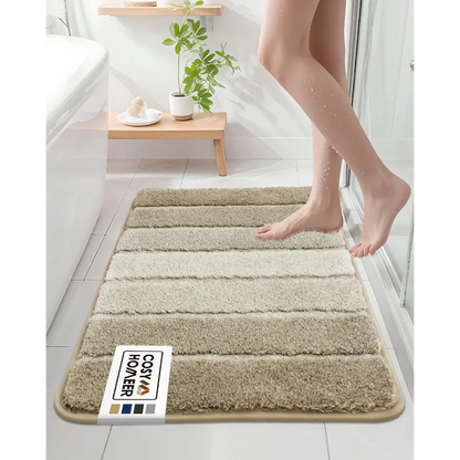 24x36 Beige Ombre Square Bathroom Rug
