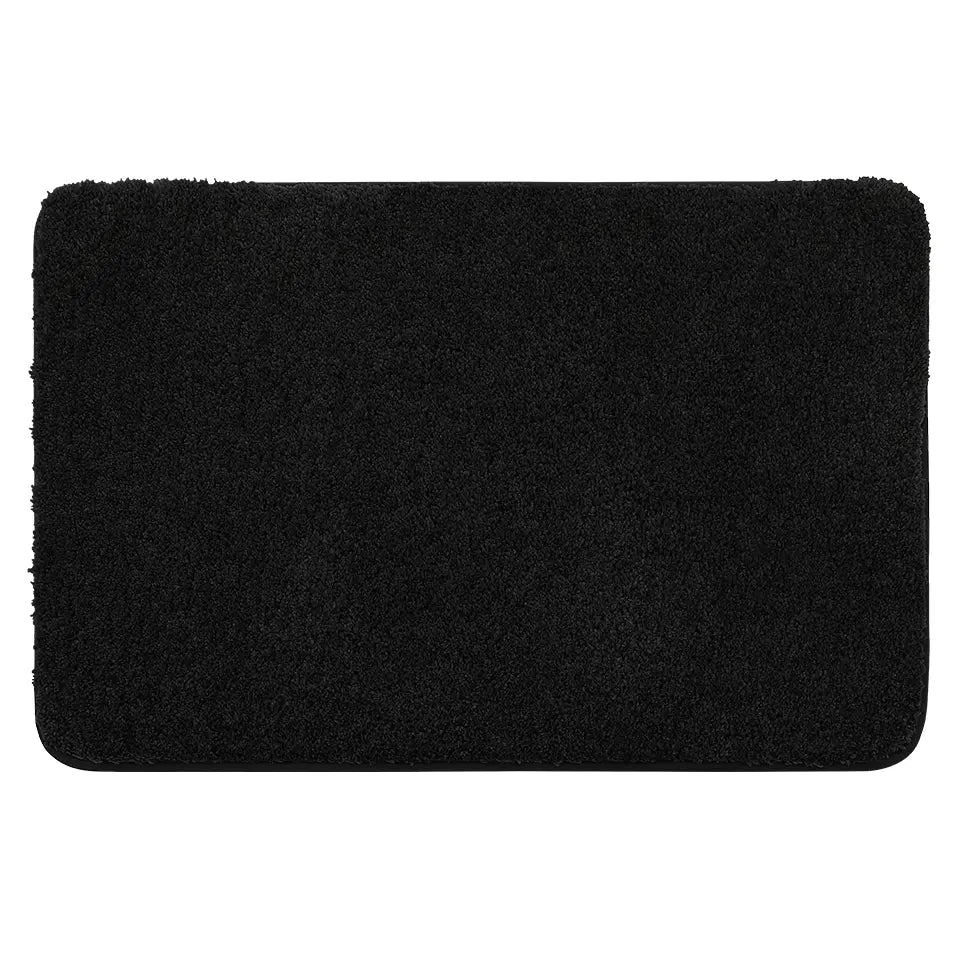 24x36 Black Pattern of Plain Color Luxury Bath Rugs