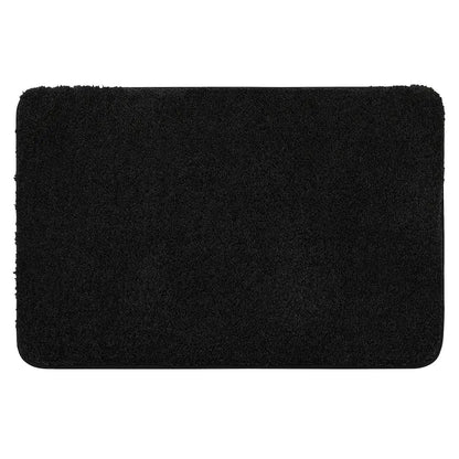 24x36 Black Pattern of Plain Color Luxury Bath Rugs