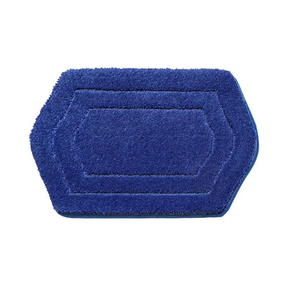 24x36 Blue Oval Fluffy Bath Rug