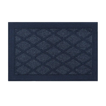 24x36 Blue Pattern of Plain Diamond Door Mats