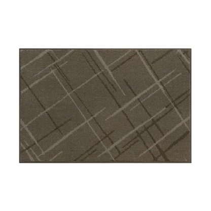 24x36 Brown Pattern of Abstract Buffalo Plaid Doormat