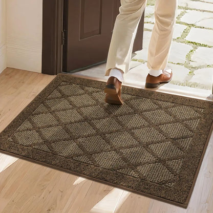 24x36 Brown Plain Diamond Door Mats