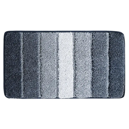 24x36 Dark Blue Pattern of Ombre Square Bathroom Rug