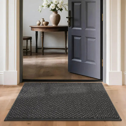 24x36 Dark Grey Chevron Door Mats