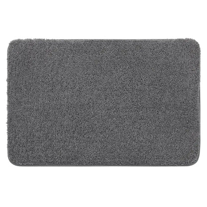 24x36 Dark Grey Pattern of Plain Color Luxury Bath Rugs